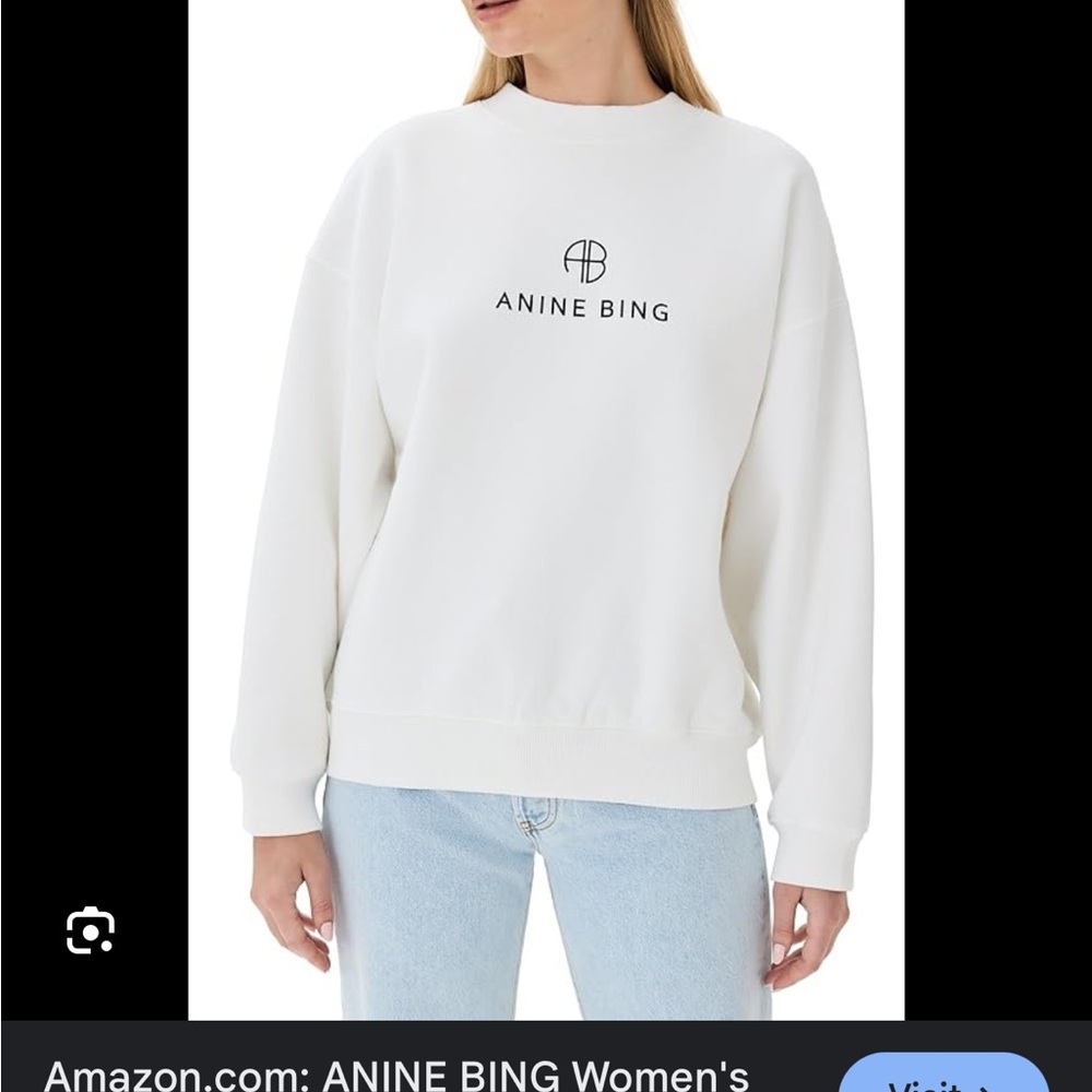 Anine Bing pink Logo Sweatshirt